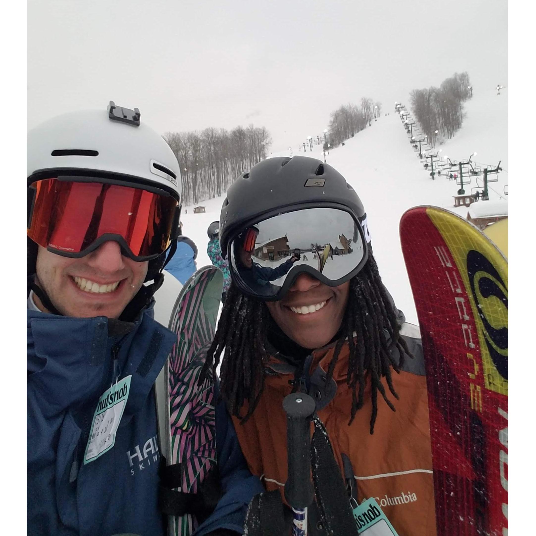 Skiing up in Northern Michigan