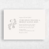 Beige Wedding Invitation - Creston Landscape