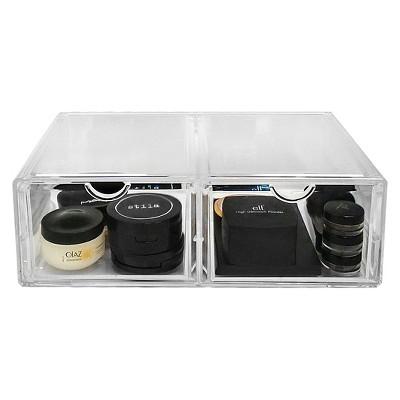 Sorbus Stackable Makeup Storage Case - 2 XL Drawers