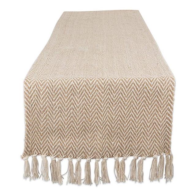 DII CAMZ11280 Braided Farmhouse Table Runner, 15 x 72 inches, Stone