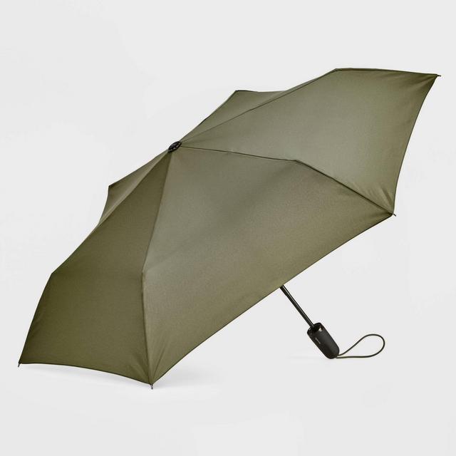 ShedRain Auto Open Auto Close Compact Umbrella - Olive
