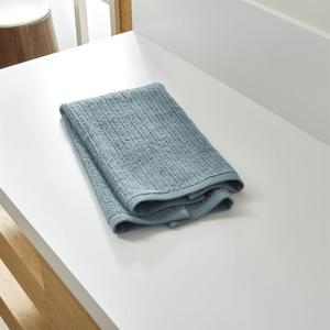 Ribbed Teal Hand Towel