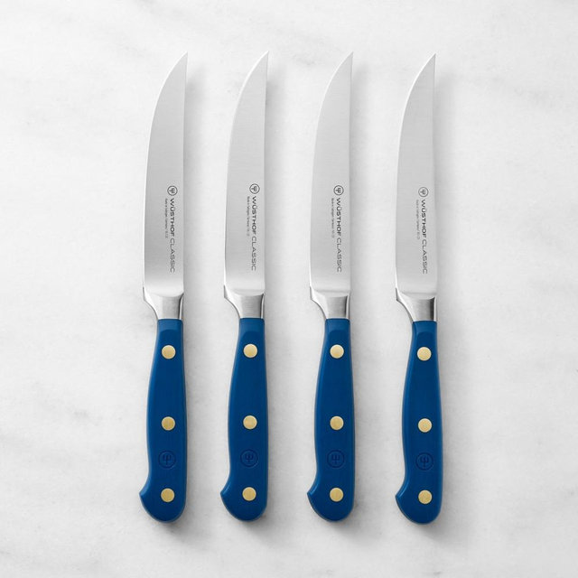 Wüsthof Classic 4-Piece Steak Knife Set, Wild Blueberry