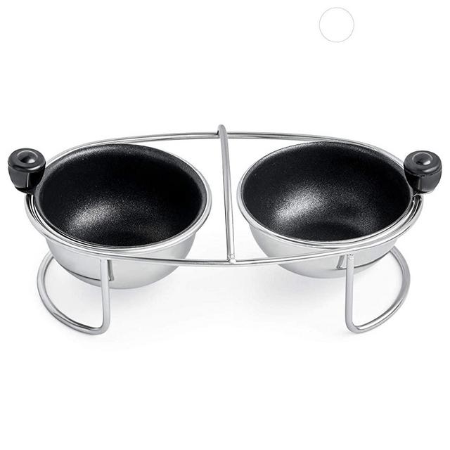 Eggssentials Egg Poacher | Stainless Steel Egg Rack | 2 Poached Egg Maker Cups PFOA Free Nonstick | 6.25 inches Egg Steamer Rack Fits Many sized Pans Skillets and Pressure Cookers …