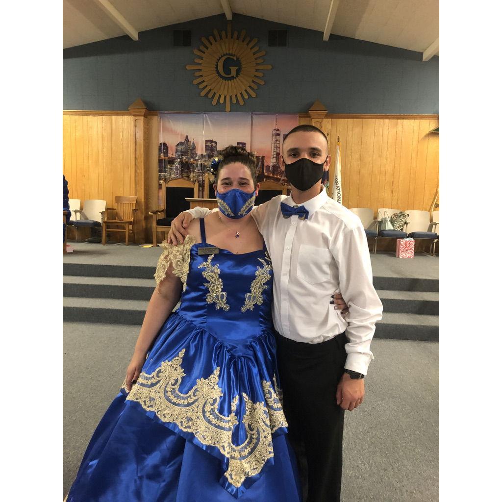 Sep 18th, 2021-The day after he got back from AIT training to support me at my reception for Rainbow