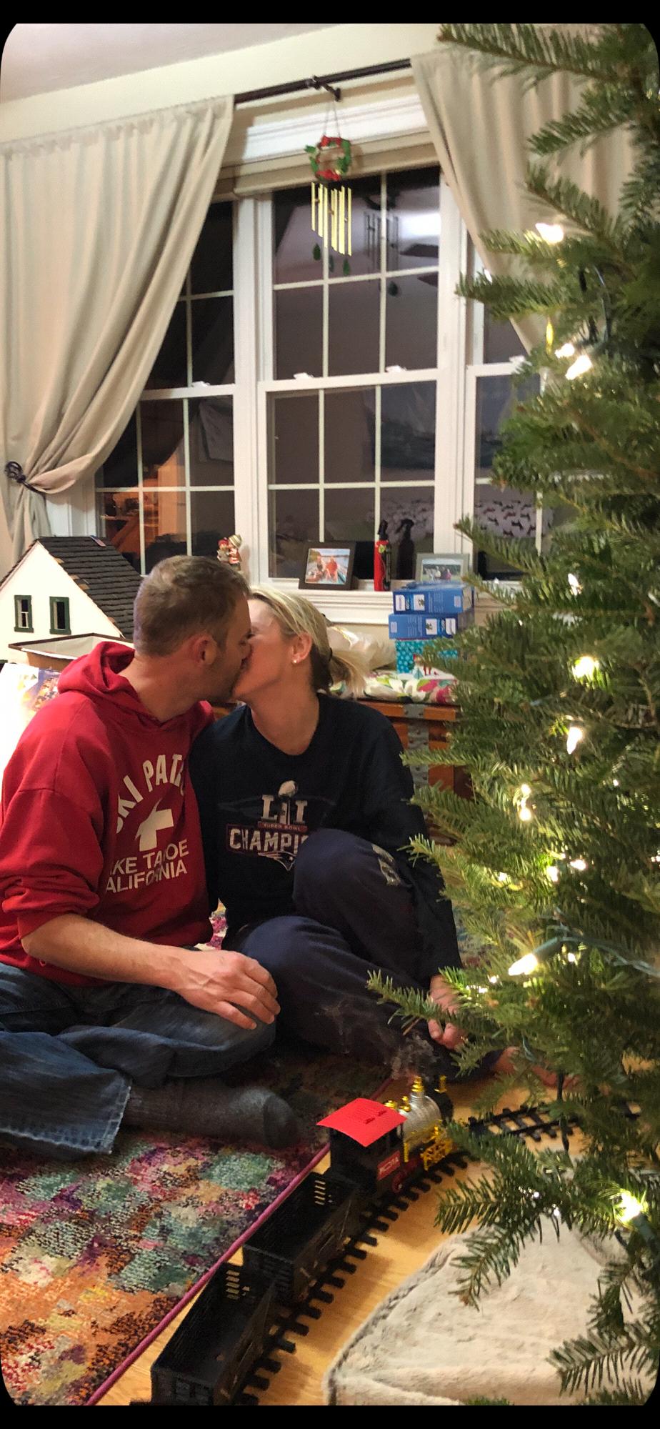 Decorating the Christmas tree