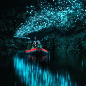 Honeymoon: Exploring Waitomo glow worm caves