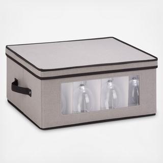 Lincoln Glassware Storage Box with View Window