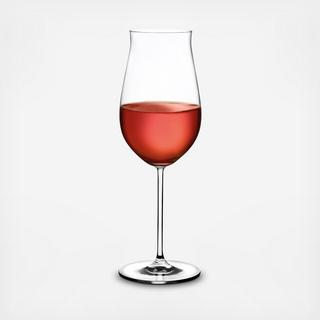 Vintage Rose Wine Glass, Set of 2