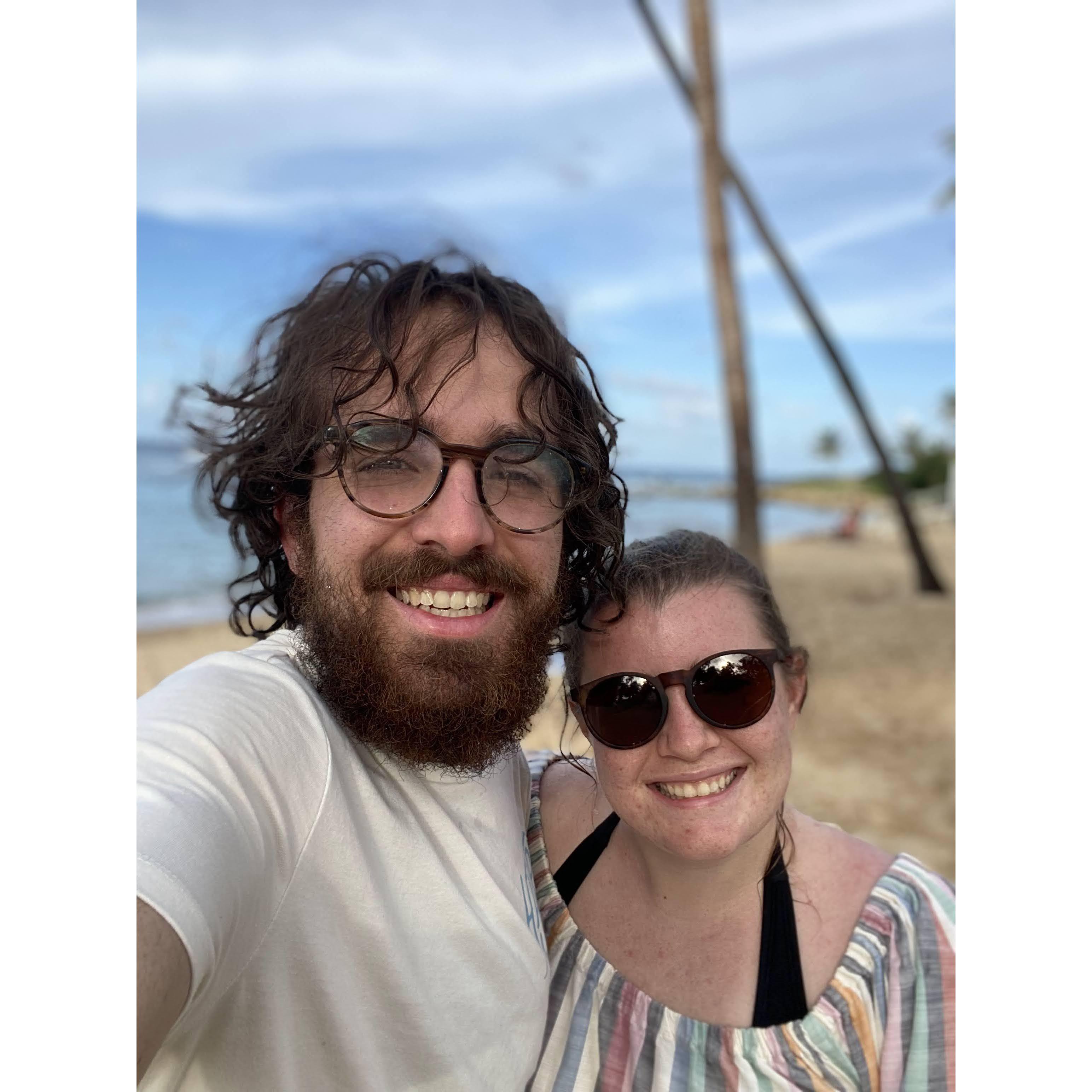 Another Puerto Rico pic :) Ericssons first time at a tropical beach!!