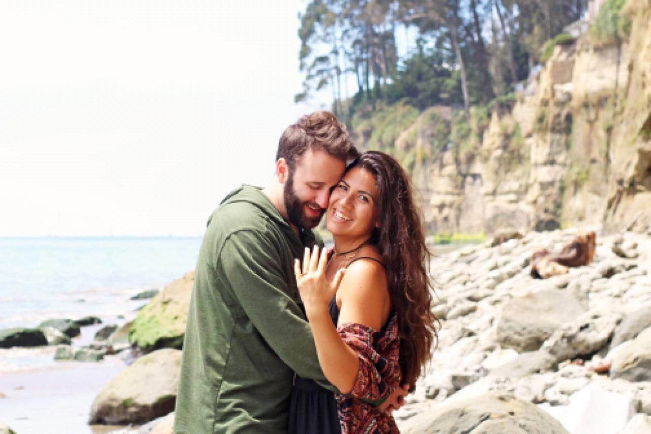 The day after we got engaged!