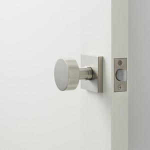 Berlin Door Set with Cylinder Knob - Satin Nickel