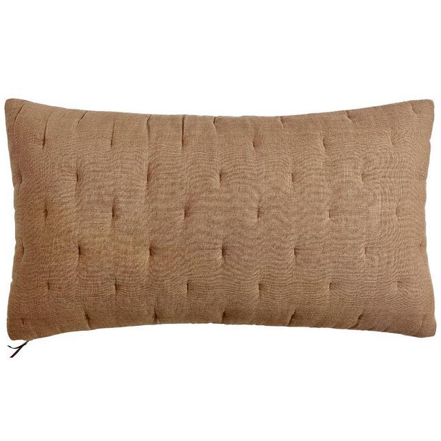 Everyday Linen Comfort Quilted Sham, King Bronze