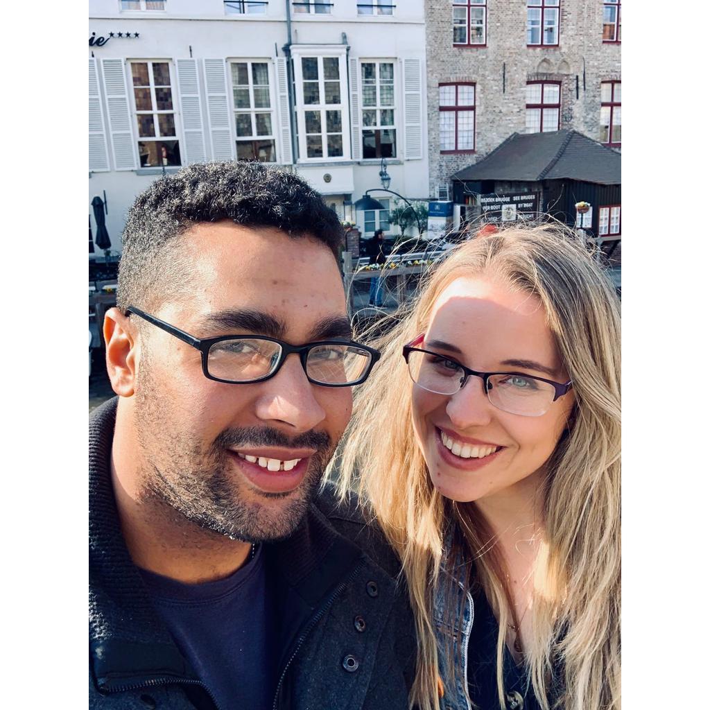 Our first trip together in Europe, officially as a couple😍