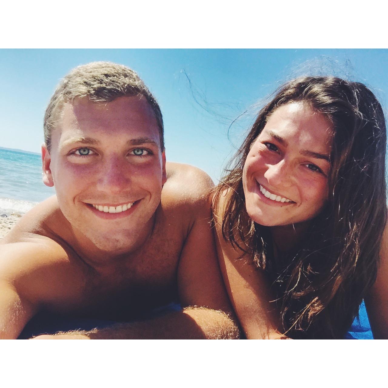 Up North MI, July 2018- This was the first trip we took together! We went up north to Central Lake, MI and had such a fun weekend. Cullen says this picture will go down as his favorite one of us ever.