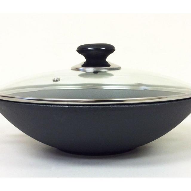 Cuisiland Cast Iron Wok with Lid