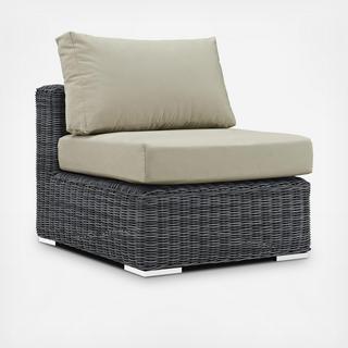 Summon Outdoor Armless Sunbrella Chair