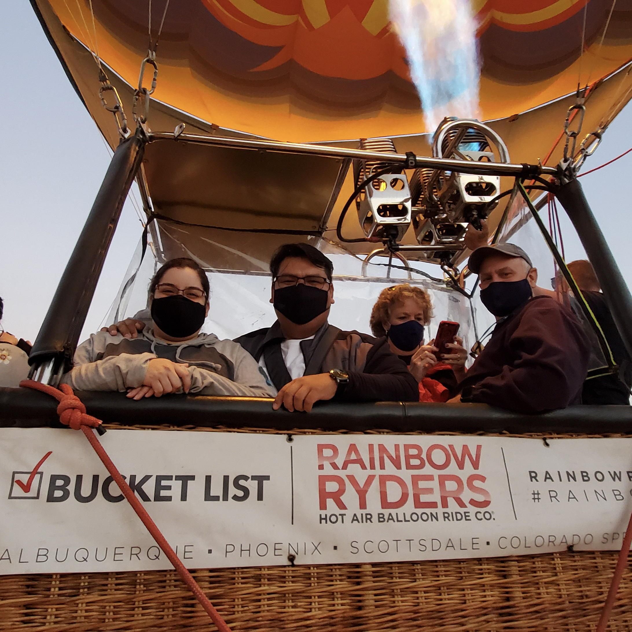 Ambers Surprise Birthday Gift to me a Hot air balloon Ride