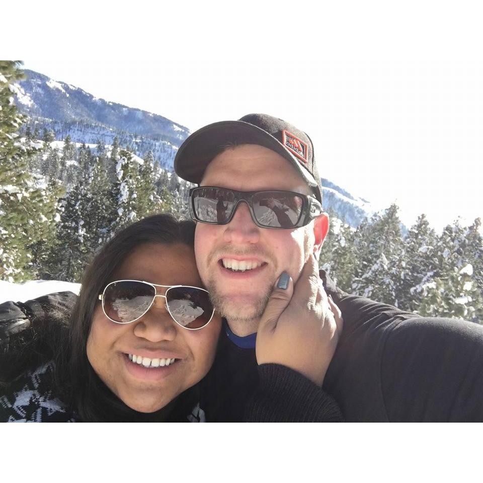A lovely sunny day snowshoeing