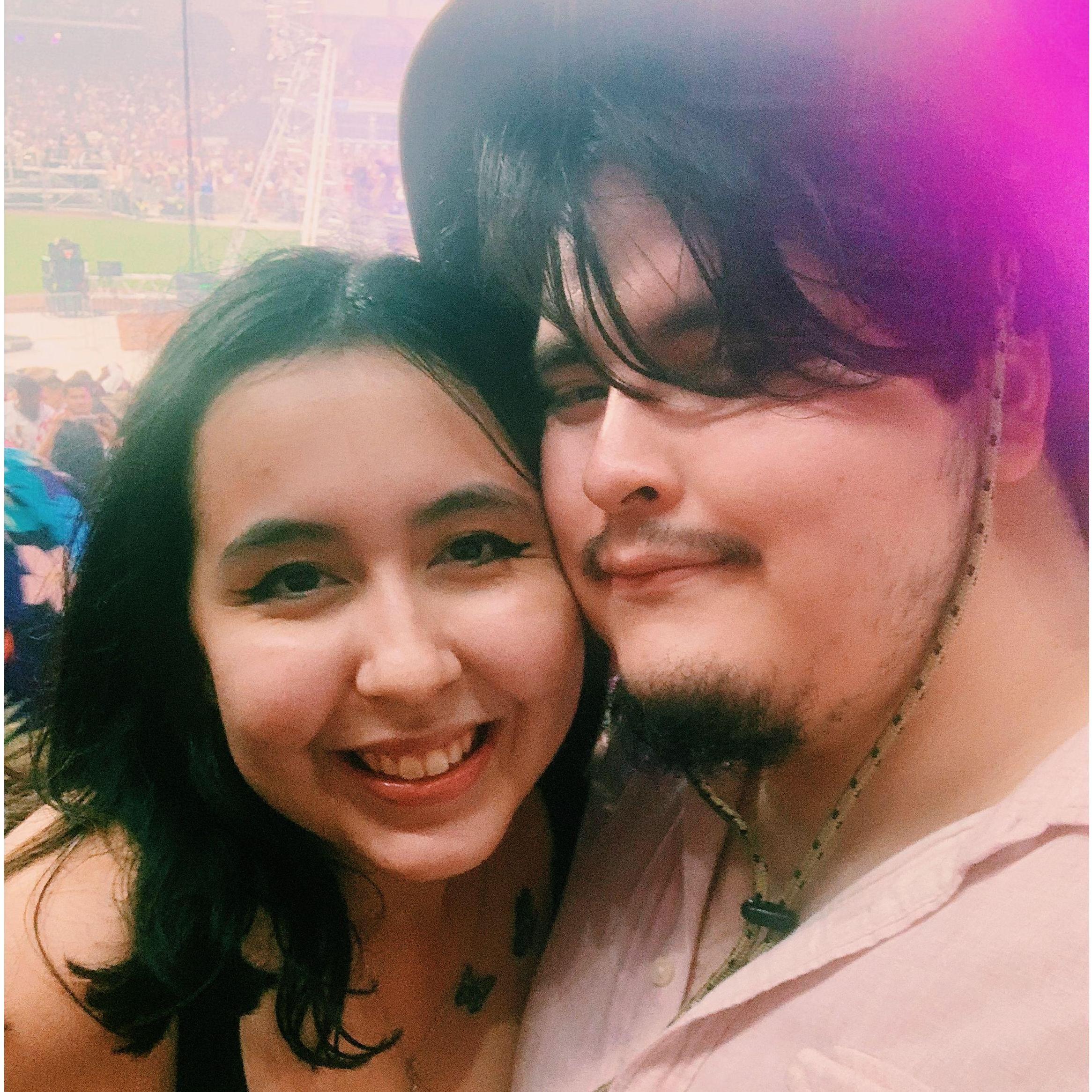 This was our very first concert together - Bad Bunny's Un Verano Sin Ti tour. The first of many more!
