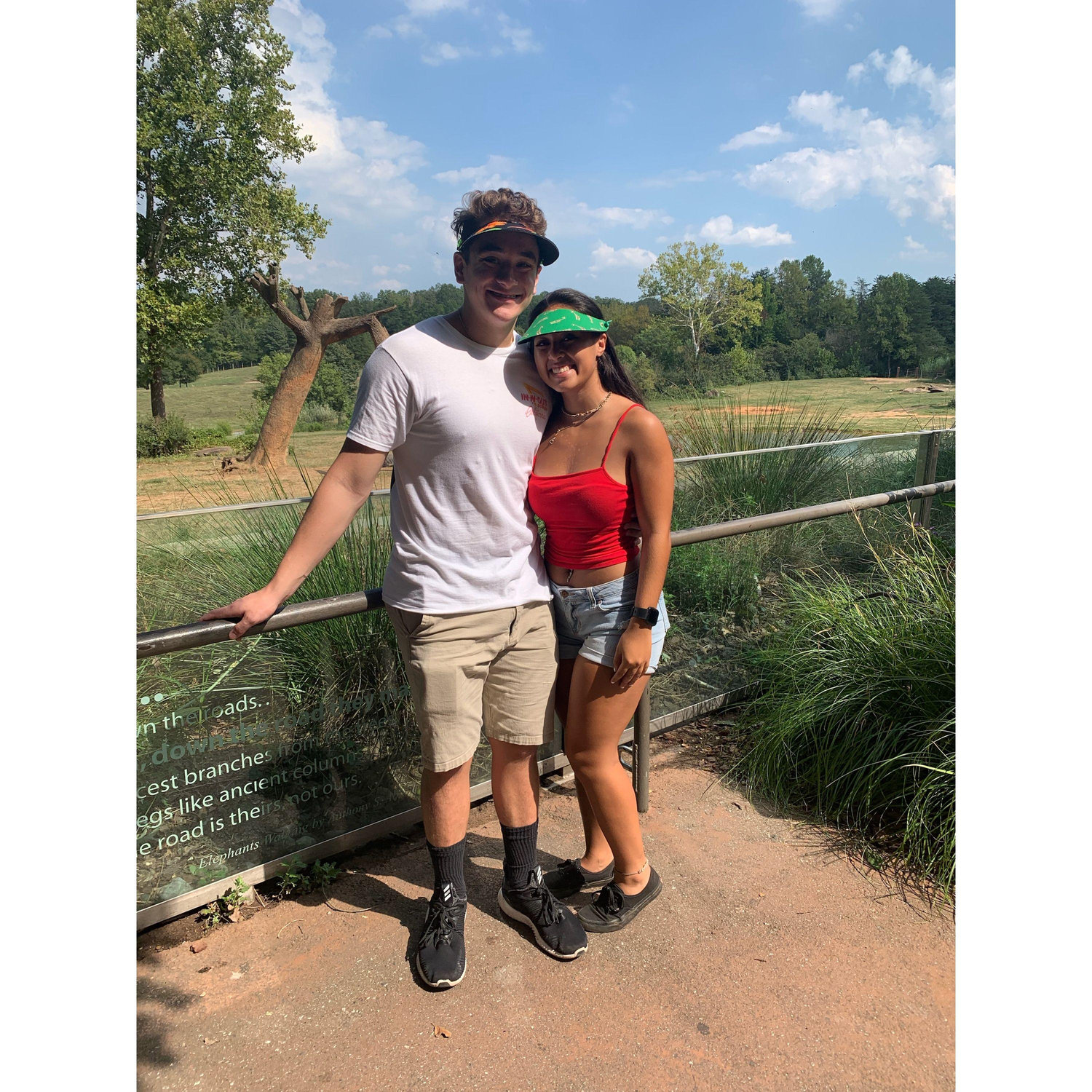 The first time Jimmy visited North Carolina. At the NC Zoo. September 8, 2019