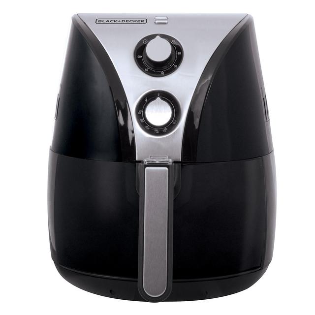 BLACK+DECKER HF110SBD 2-Liter Oil Free Air Fryer, Black / Stainless Steel