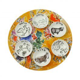 Chagall Seder Plate Set by Bernardaud