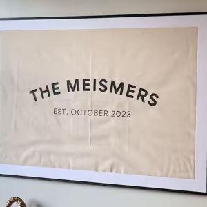 Wedding Last Name Flag
