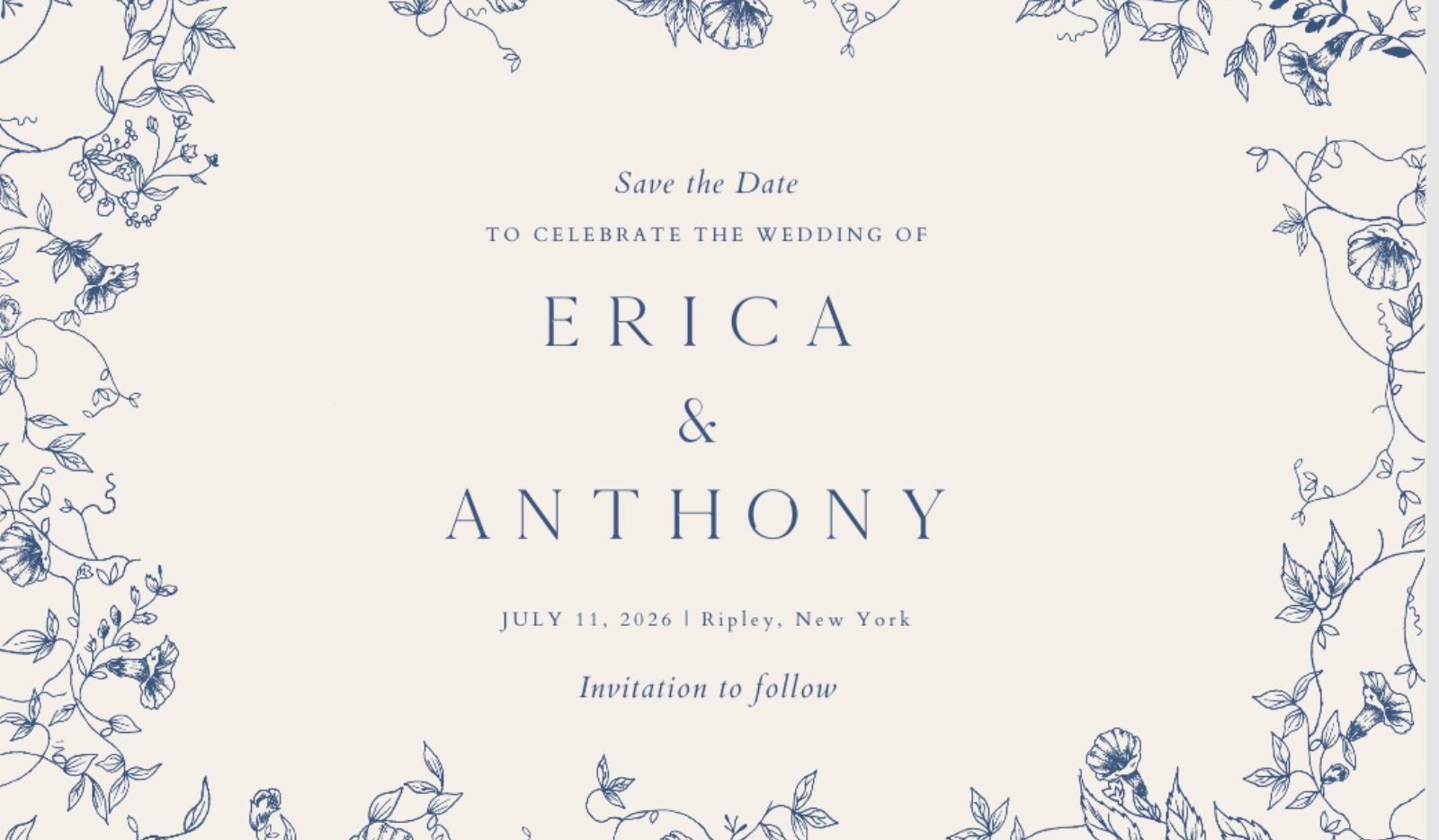 The Wedding Website of Erica Adams and Anthony Eubanks