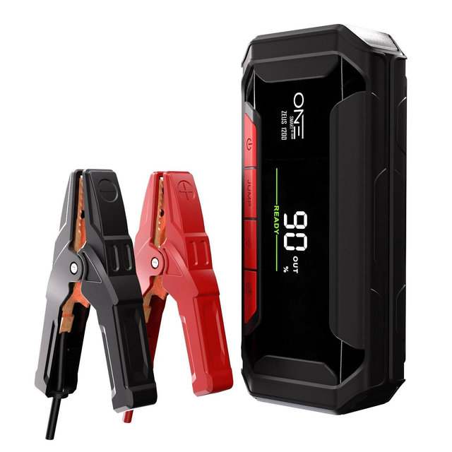 Promounts ONE Jump Starter 1200A for Up to 7L Gas and 5L Diesel Engines, 12000mAh Capacity with Portable Power Bank