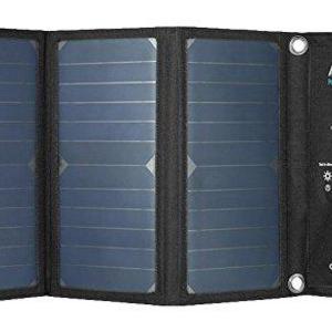 Anker 21W Dual USB Solar Charger, PowerPort Solar for iPhone 7 / 6s / Plus, iPad Pro / Air 2 / mini, Galaxy S7 / S6 / Edge / Plus, Note 5 / 4, LG, Nexus, HTC and More