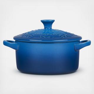 Olive Branch Round Cocotte with Embossed Lid