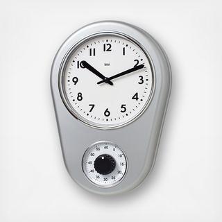 Retro Modern Kitchen Timer Wall Clock