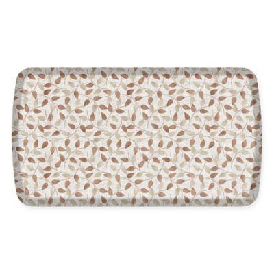 GelPro® Elite Decorator New Leaves 20-Inch x 36-Inch Kitchen Mat in Oatmeal