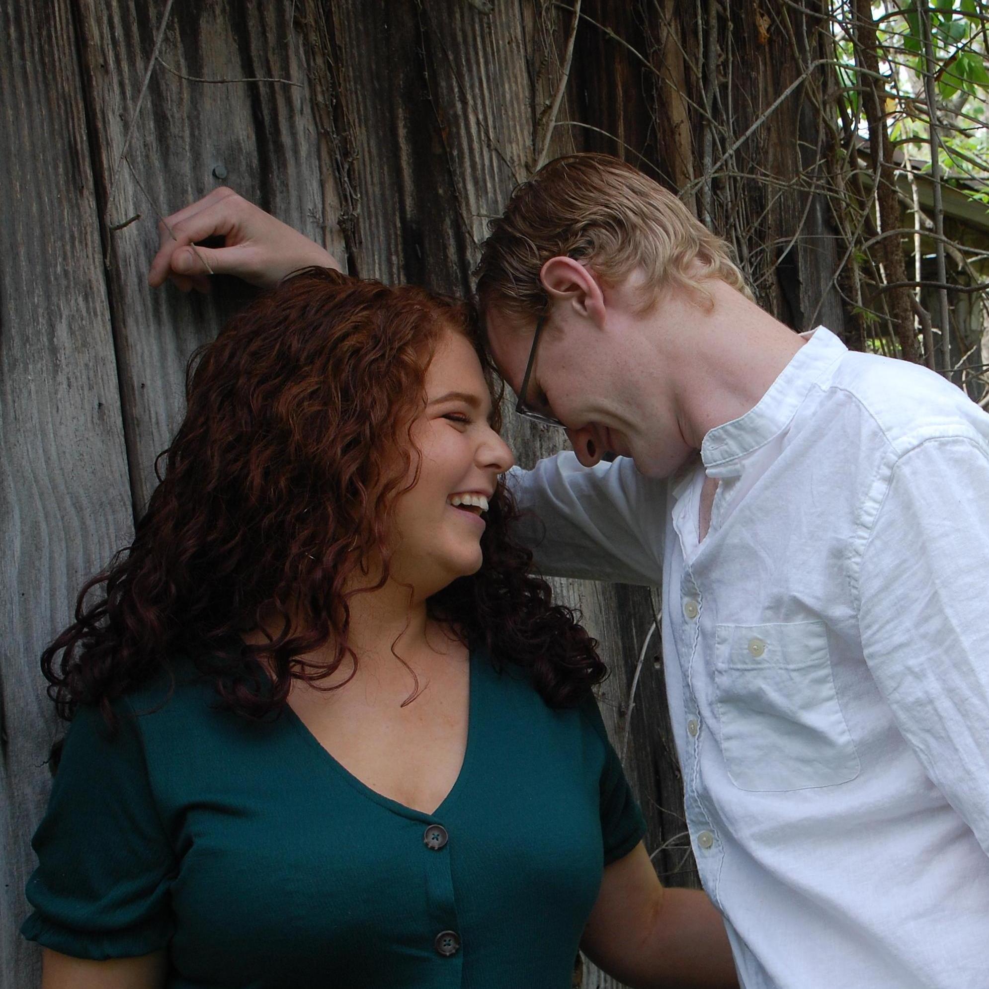 Jessica's Maid of Honor, Jillian took this picture of us laughing at... who knows what.