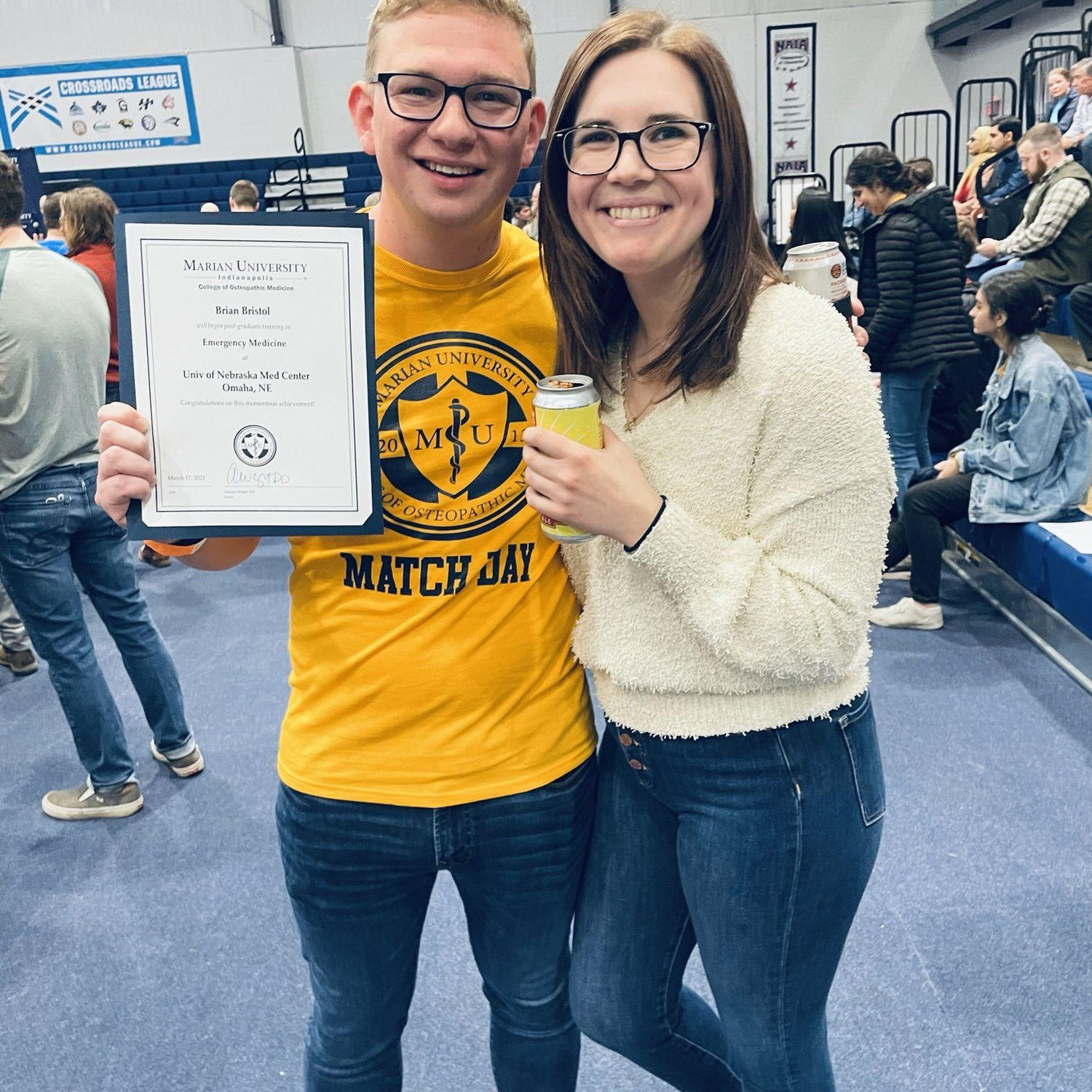 We were so excited to find out that Brian matched into residency at the University of Nebraska Medical Center in Omaha, NE where Abby was already working! The end of long distance was finally coming.