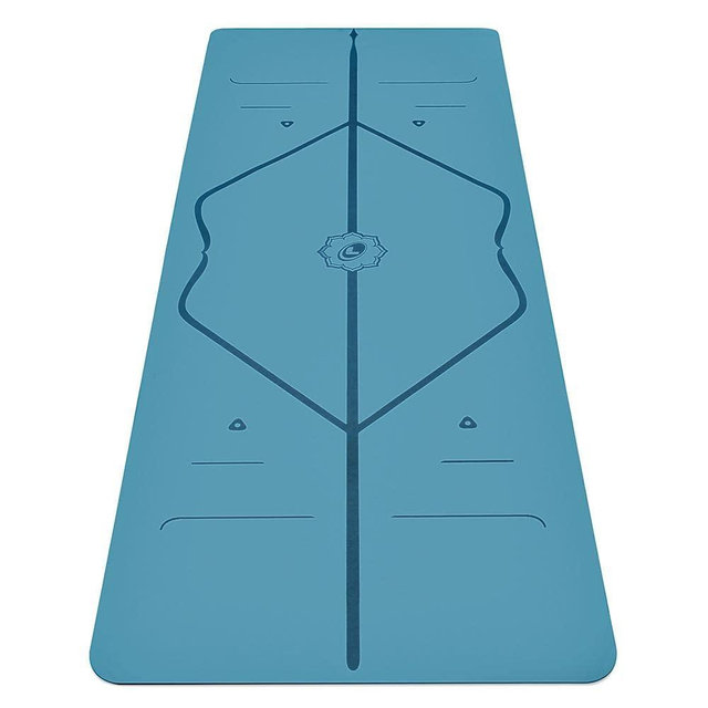 Liforme Original Yoga Mat – Free Yoga Bag Included - Patented Alignment System, Warrior-like Grip, Non-slip, Eco-friendly and Biodegradable, sweat-resistant, long, wide, 4.2mm thick mat for comfort