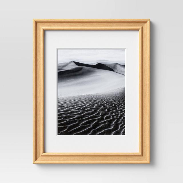 11" x 14" Matted to 8" x 10" Light Wood Image Frame Natural Woodgrain - Threshold™