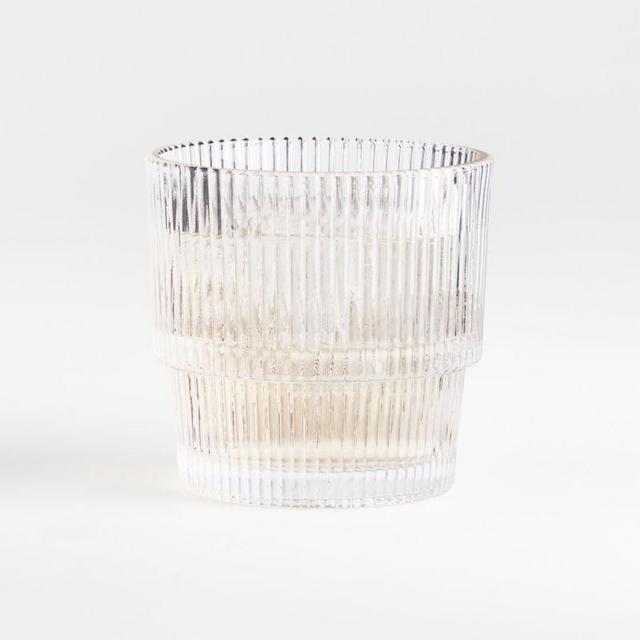 Atwell Stackable Ribbed Double Old-Fashioned Glass