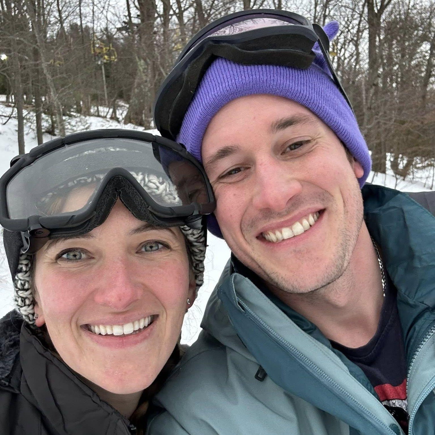 When Colin asked MJ to be his girlfriend, skiing on Victor Constant Ski Area at West Point