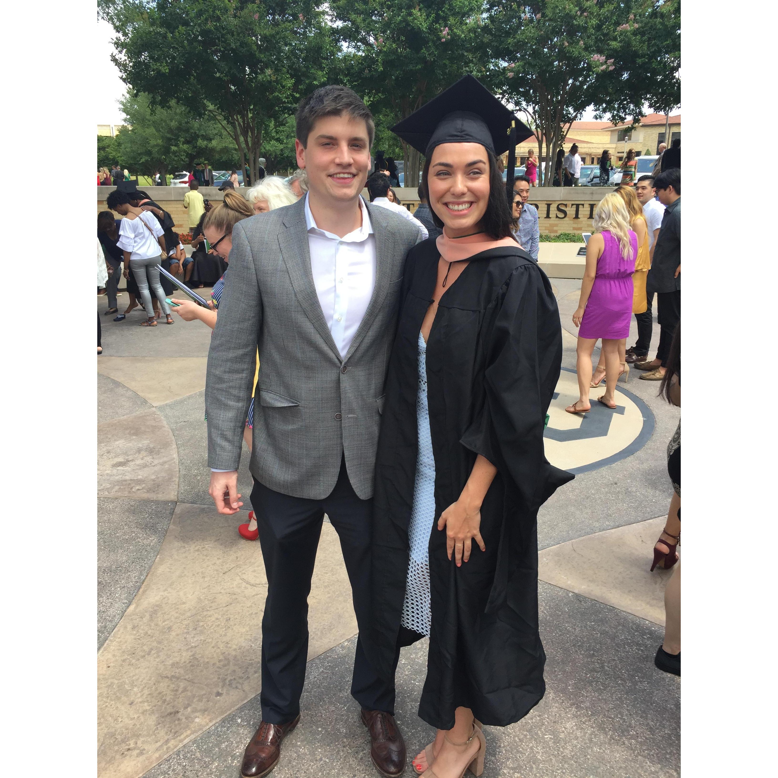 Lily's graduation with her Masters of Public Health degree, May 2018