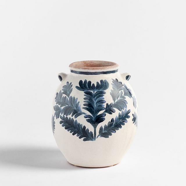 Hand Painted Printed Vase Small