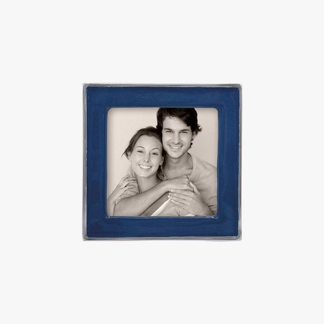 Navy Enamel Frame, 4X4