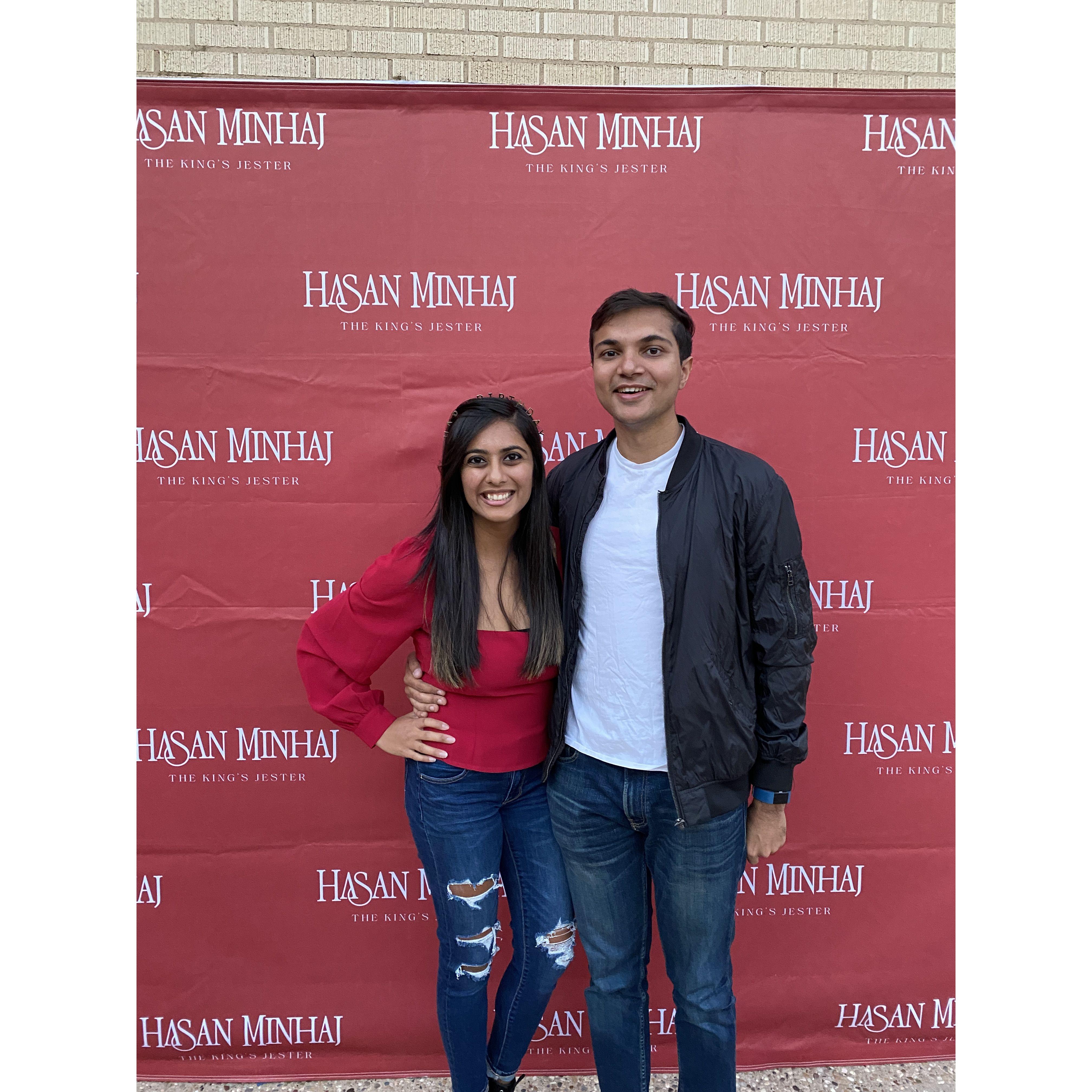 November 2021

Amaan and Mishaal go to see Mishaal's actual true love, Hasan Minhaj