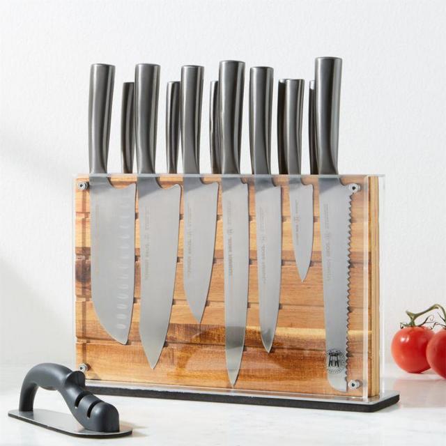 Schmidt Brothers ® Acacia Shiplap 15-PIece Knife Block Set