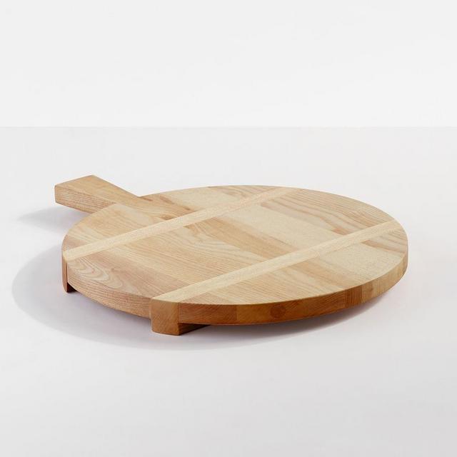 Ash Wood Pizza Paddle Pedestal - Small