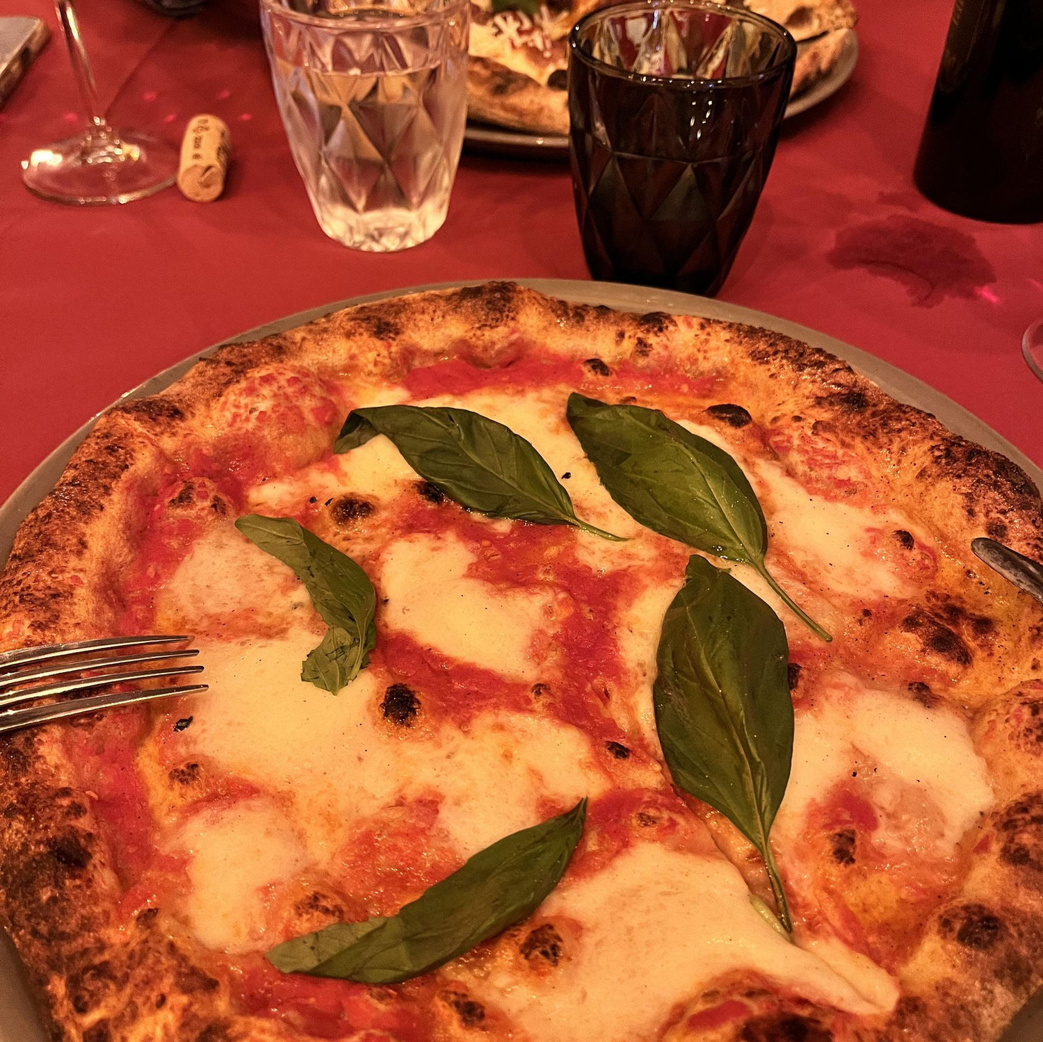 One of many pizzas we had.
