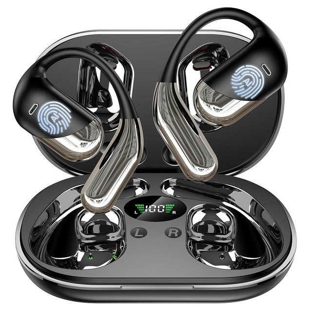 Paekole AI Translator Earbuds Real-Time 144 Languages & Accents, 3-in-1 Open Ear Wireless Bluetooth Earbuds with Charging Case, Spanish/English Audífonos Traductores, iOS & Android Compatible