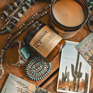 S+S Soy Candles - Turquoise No.5 — Sapphires & Sagebrush Mercantile