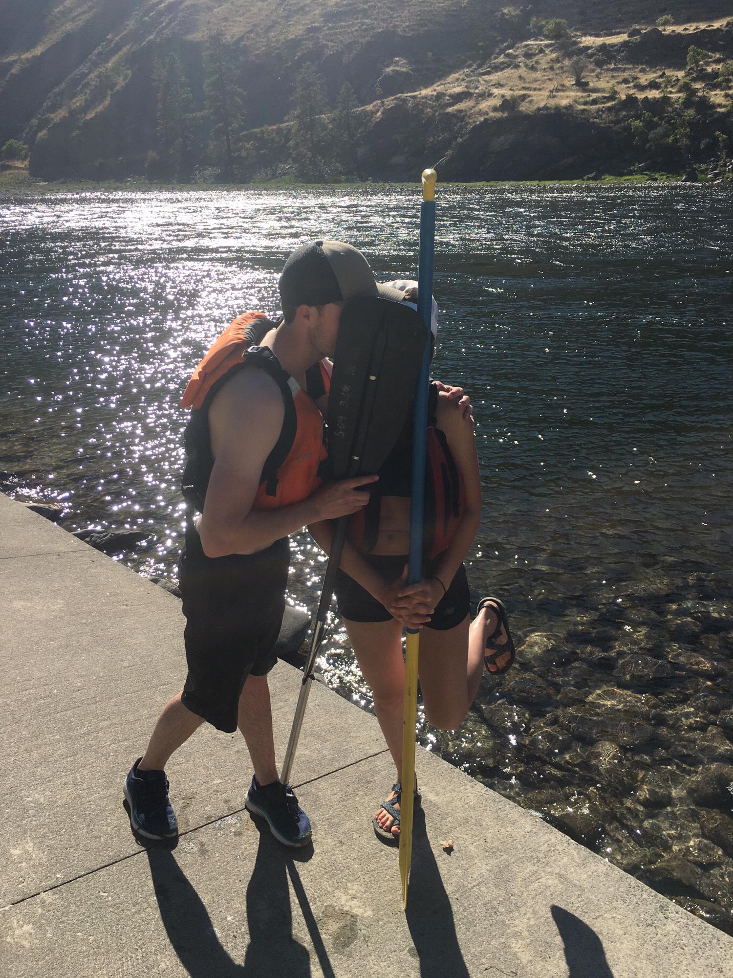 September 3rd, 2018 
Andrew got his first invite to Karena's yearly whitewater rafting trip